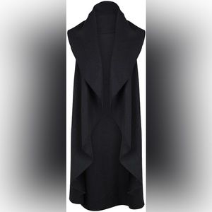 Waterfall collar vest coat✨